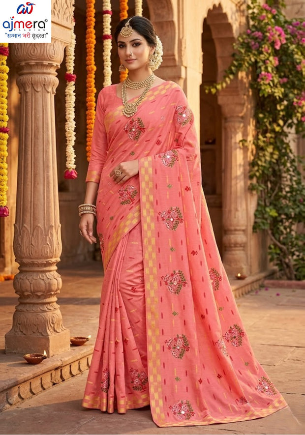 Designer Cotton Saree with Without Blouse for Premium Ethnic and Traditional Wear | PJA-GAJAL
