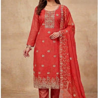 Luxury Jarkan Silk Unstitched Suit Set | AAR-ROLEX