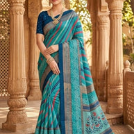 Stylish Printed Saree with Blouse Piece for Traditional Celebrations  | VER-BANJARAN-44228