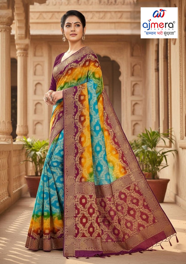 Printed Cotton Saree with Blouse Piece for Premium Ethnic and Traditional Wear | TLS-PRATHNA BP