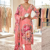 Premium Viscose Unstitched Suit Set | VAS-KITTY-3