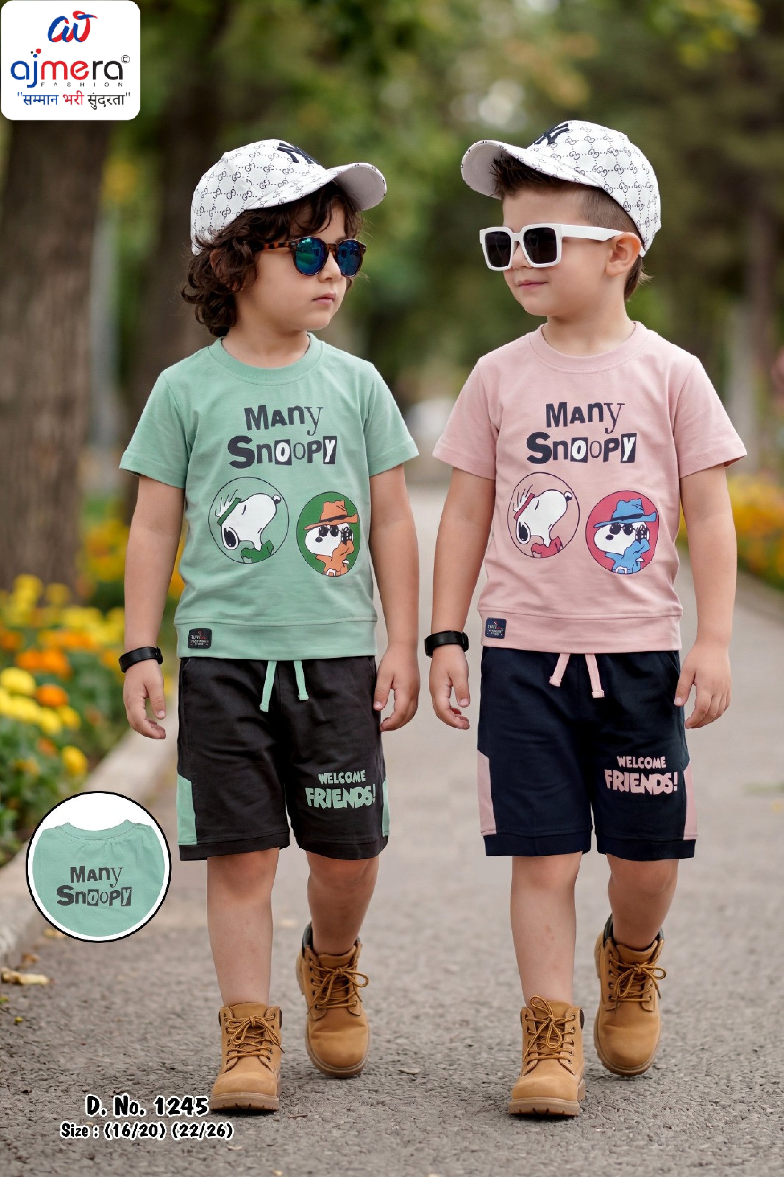 Kids T-Shirt Pant Set Wholesale in Surat | RMC-1245-M/L/XL