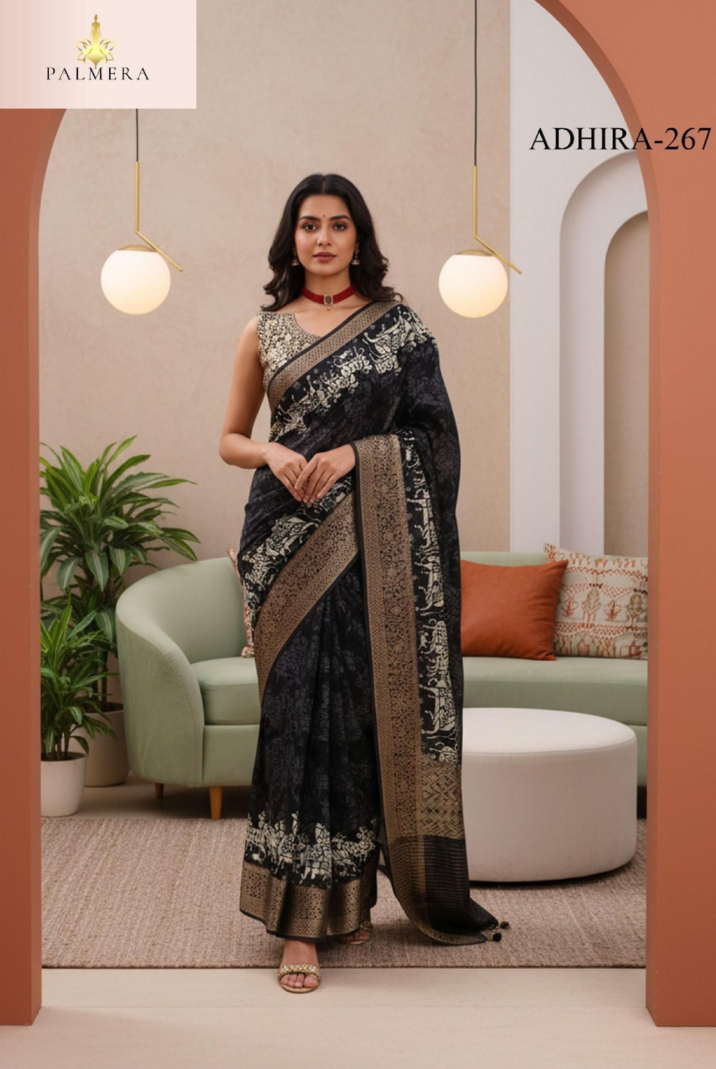 Adhira Viscose Dola Saree with Blouse for Premium Wedding Wear | ALL-ADHIRA-267