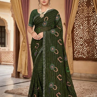 Dyed Matching Saree Wholesale with Blouse Piece for Premium Ethnic and Traditional Wear | VKM-AJMER