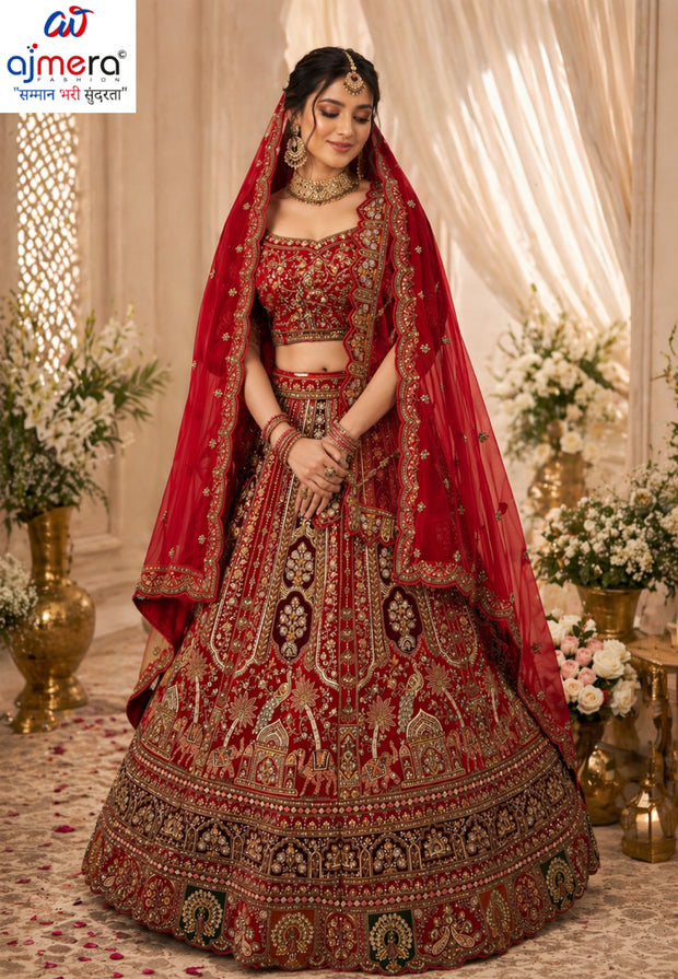 Best Silk Embroidery lehenga Manufacturer in India | VCE-GD-3