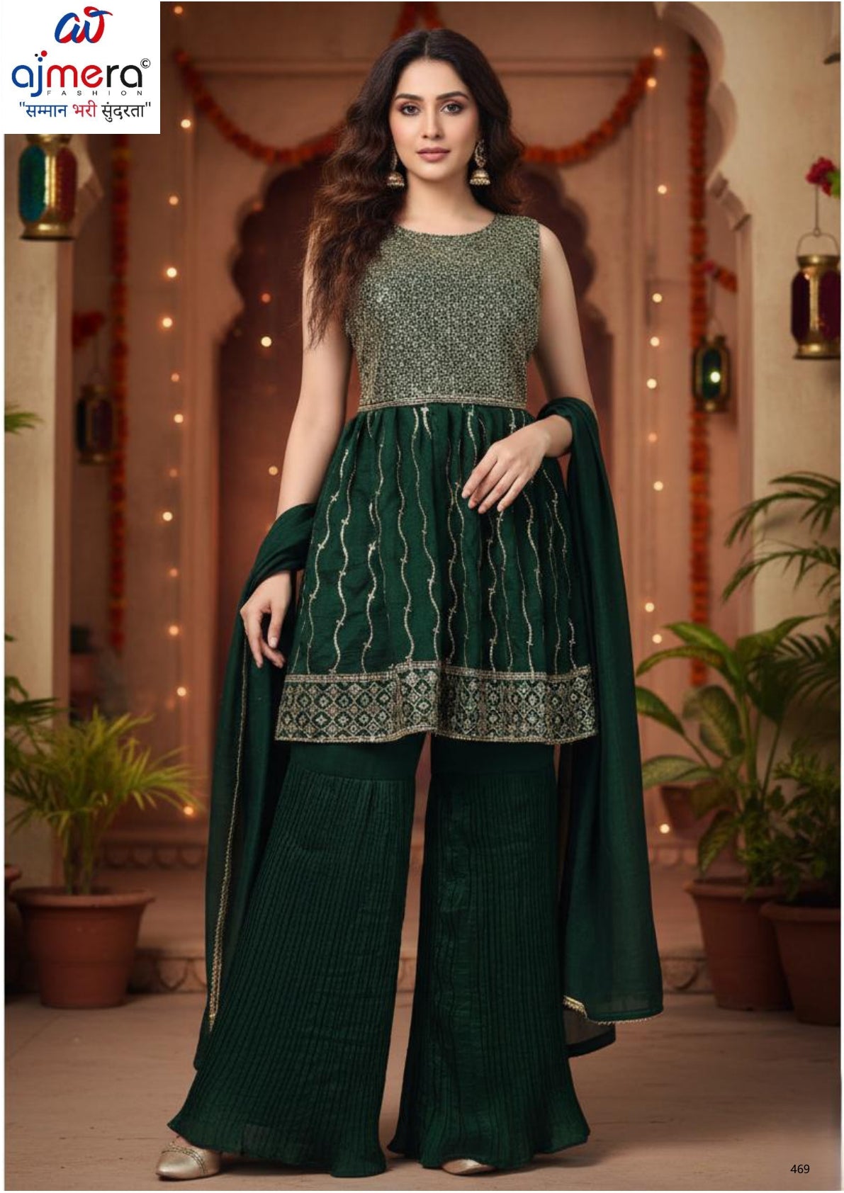 Designer Georgette Gown for Women | Wholesale Gowns Online India | OSC-559