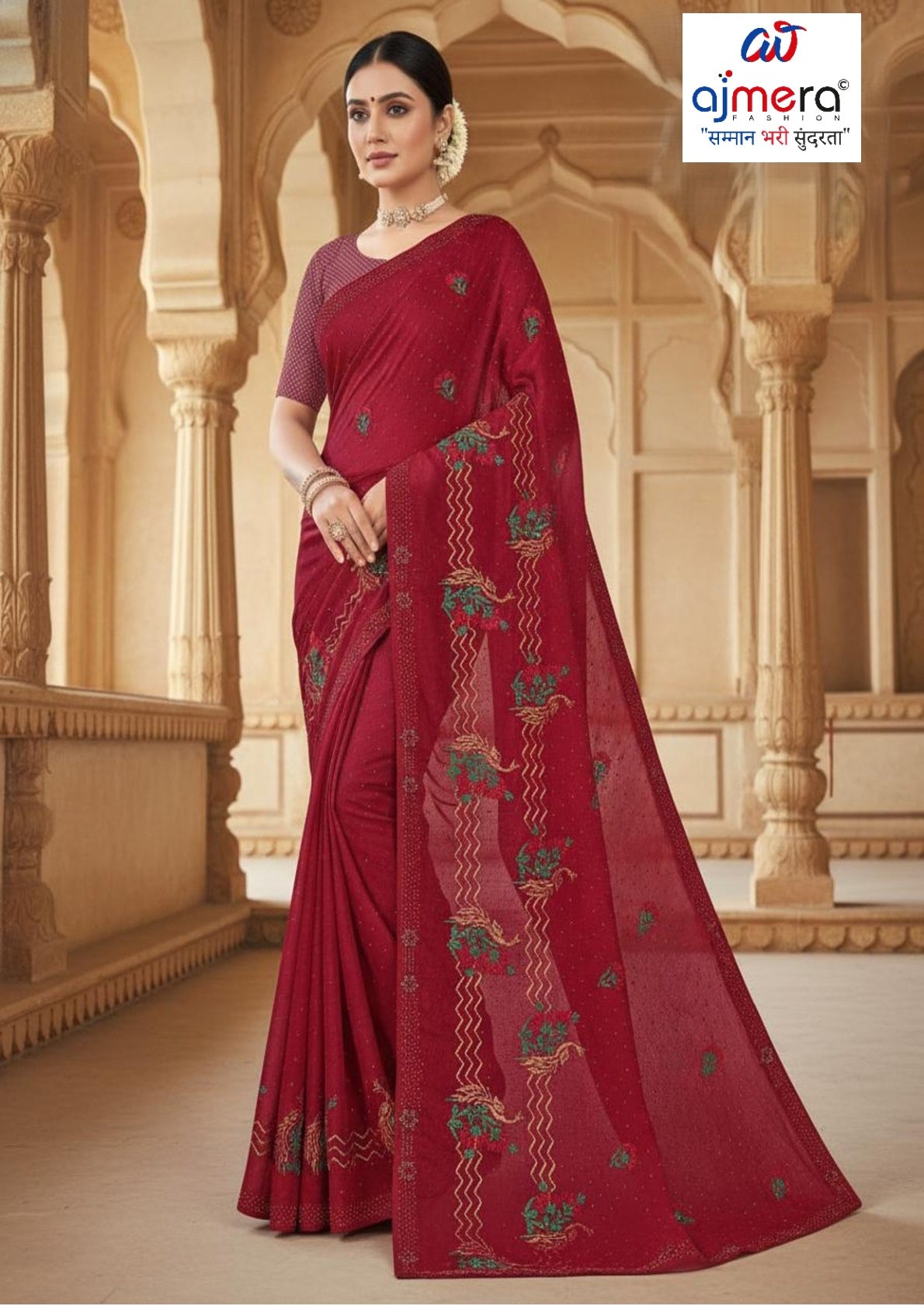 Direct Saree Manufacturer with Blouse Piece for Premium Ethnic and Traditional Wear | VKM-GABBAR
