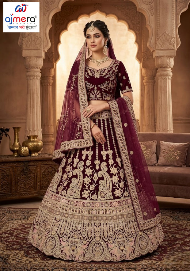 Best Silk Embroidery lehenga Manufacturer in India | VCE-AM-9