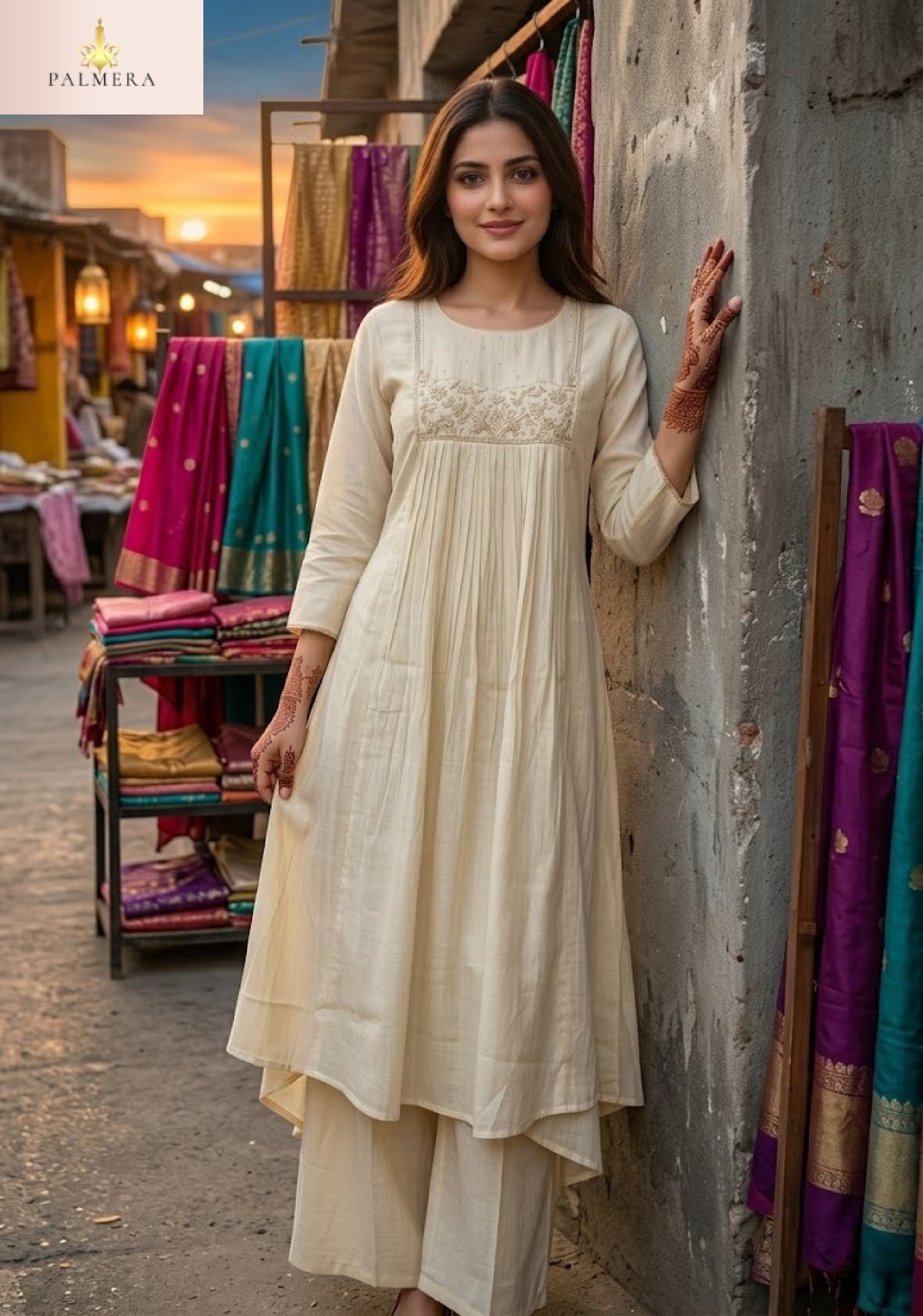 Elegant Designer Palmera Kurti Set for Women | MIK-353A