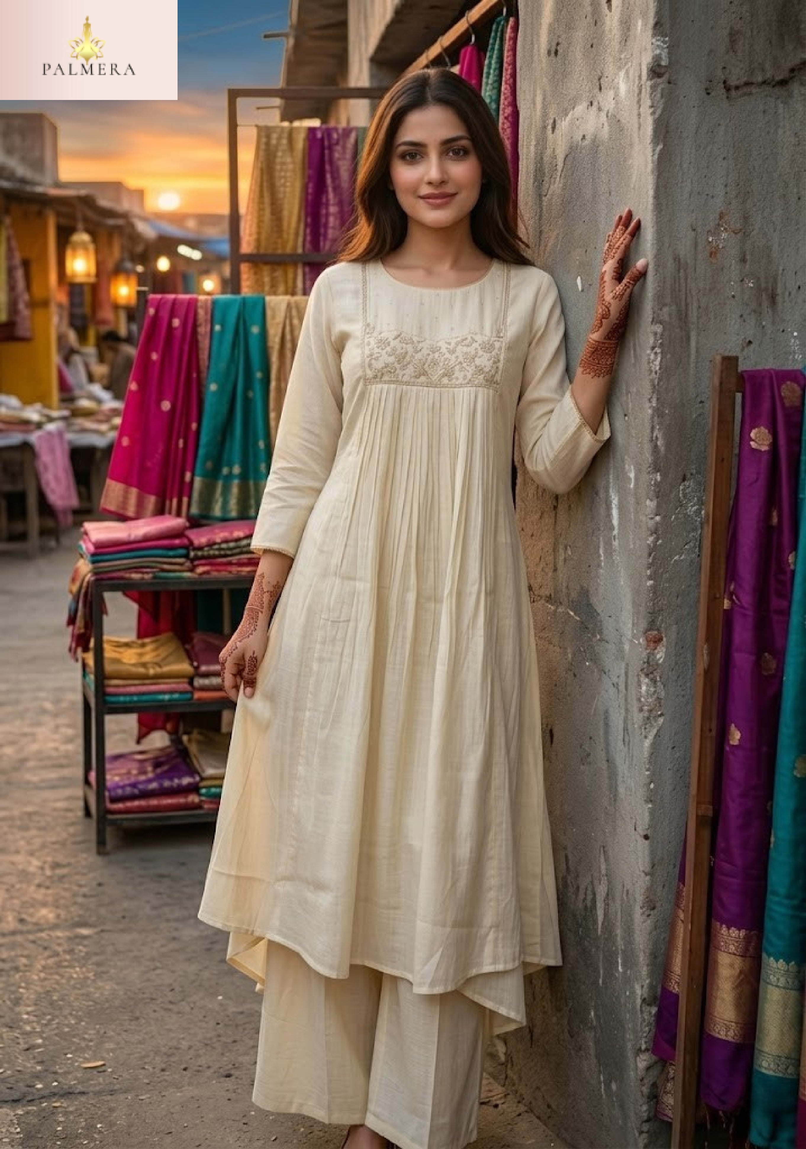 Elegant Designer Palmera Kurti Set for Women | MIK-353A