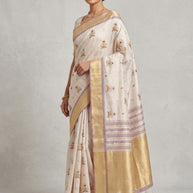 Apricot Linen Saree with Blouse for Premium Ethnic and Designer Wear | ALL-APRICOT-398