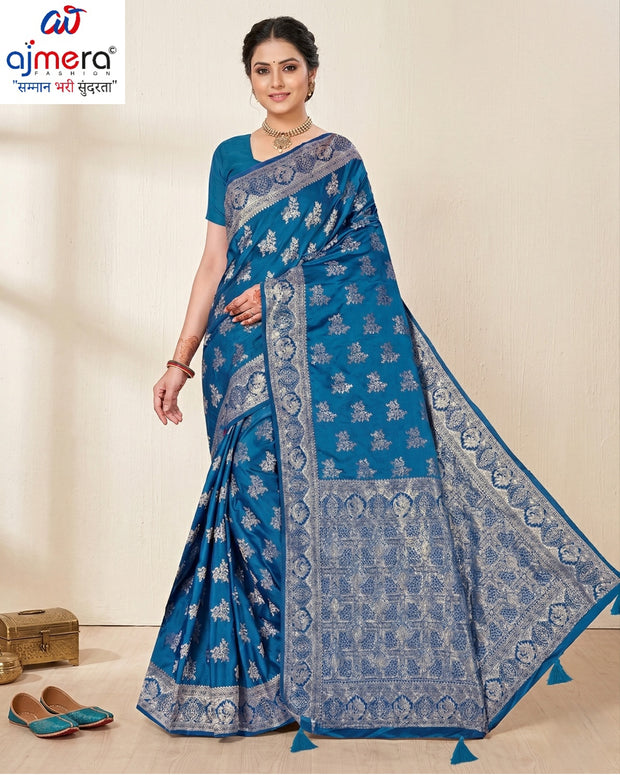 Elegant Jacquard Silk Saree with Designer Blouse Piece for Festive Elegance | DBU-MANGAL BELLA VOL-02