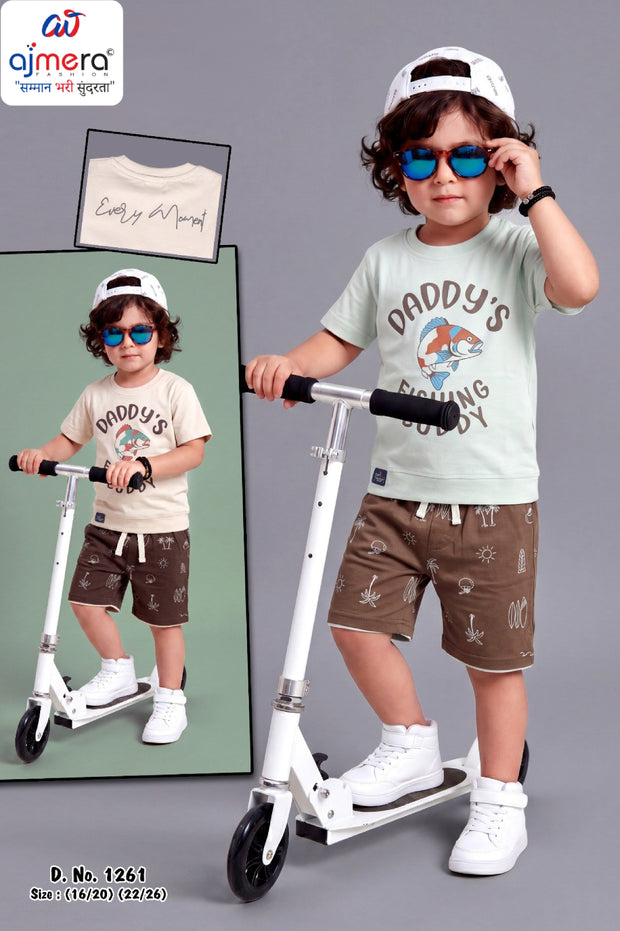 Wholesale Boys T-Shirt & Pant Set | RMC-1261-22X26