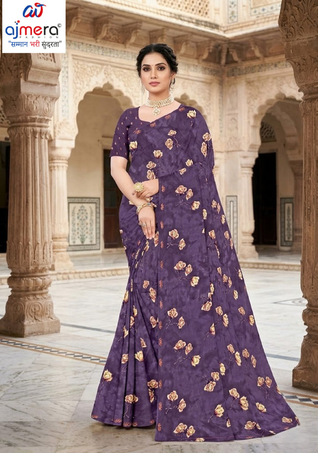 Contemporary Printed Saree with Blouse Piece for Premium Wear | GLC-SUHANA