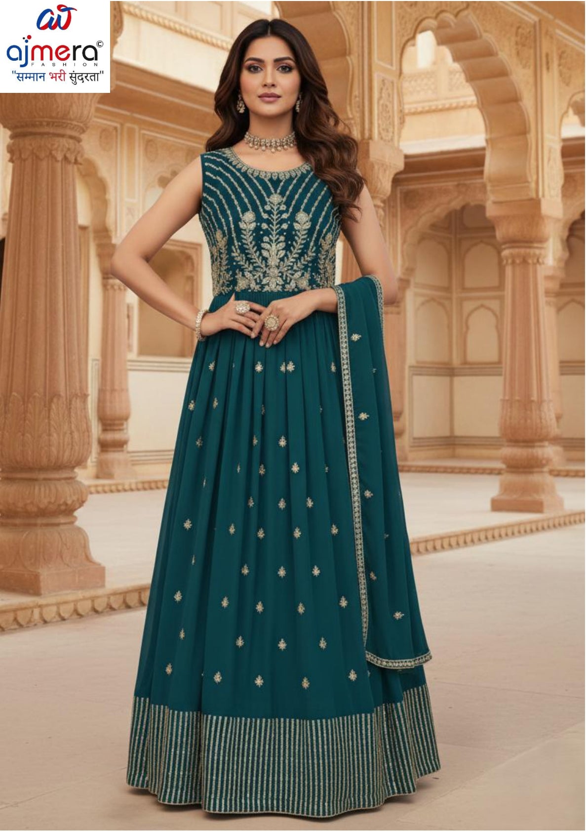 Designer Georgette Gown for Women | SHP-1569