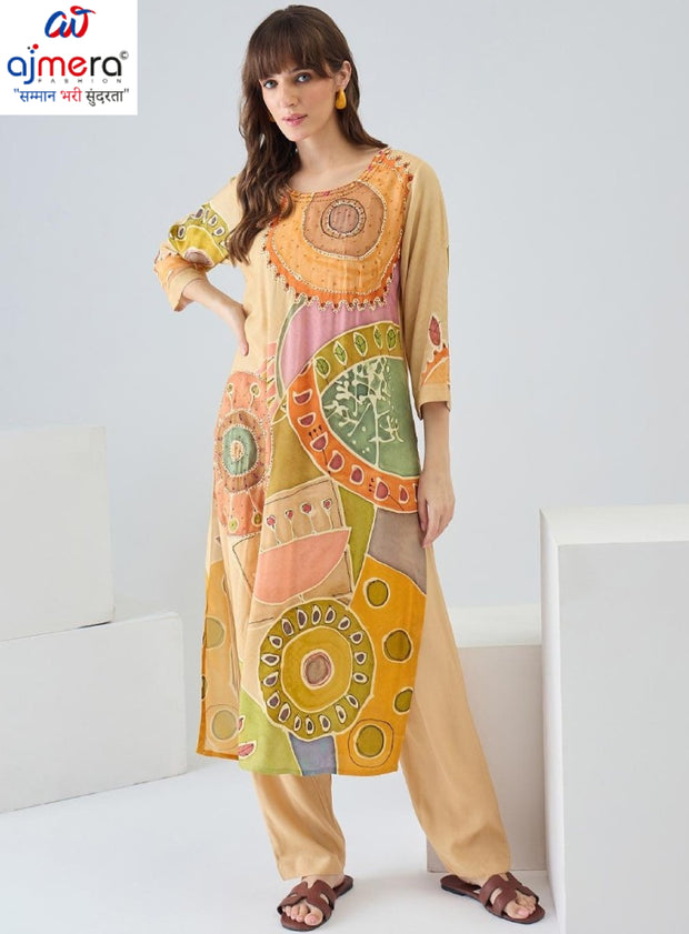 Designer Premium Ethnic Kurti Set for Women | INDO-KS5BE12262