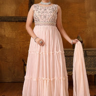 Elegant Designer Jorjet Party Wear Gown for Women | SHP-1041