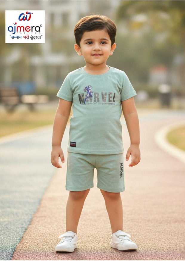 Kids T-Shirt & Pant Set Wholesale in India | TBA-7306