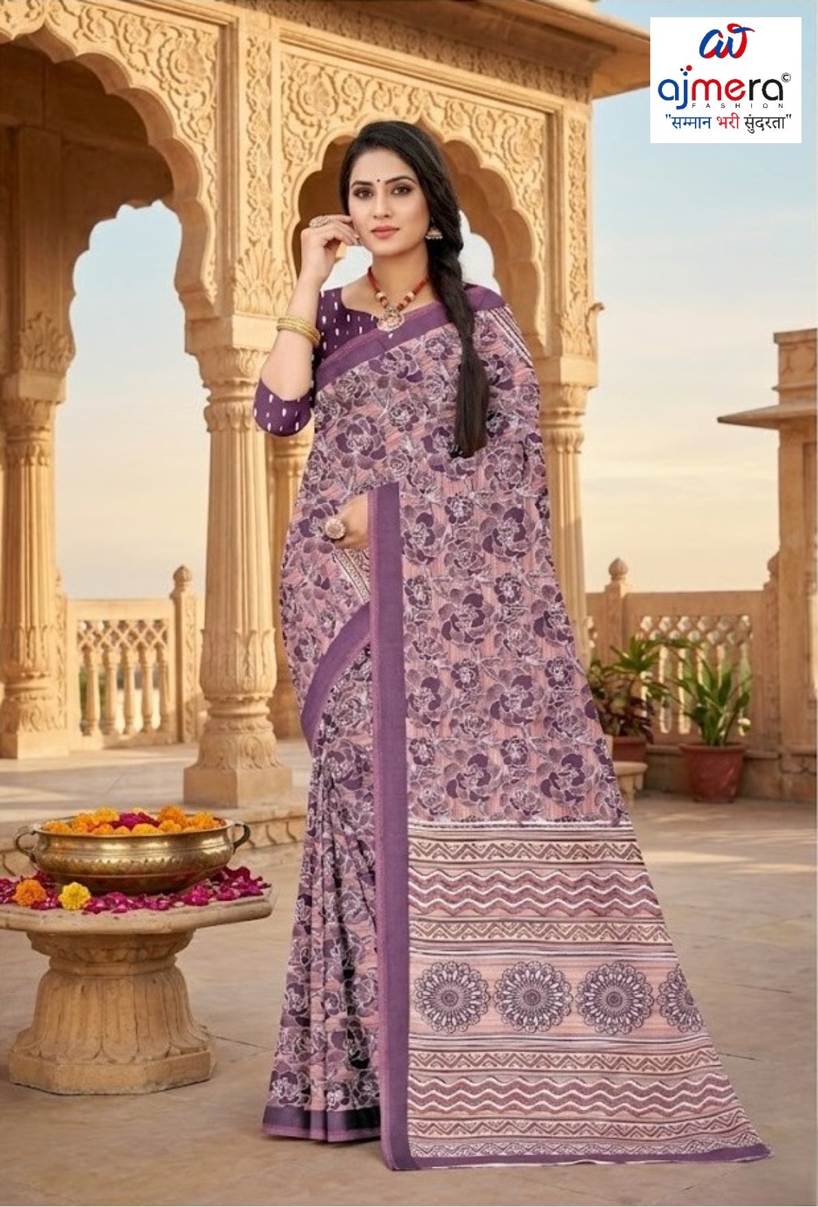 Designer Printed Saree without Blouse for Special Occasions | GLC-DIL LAGGI