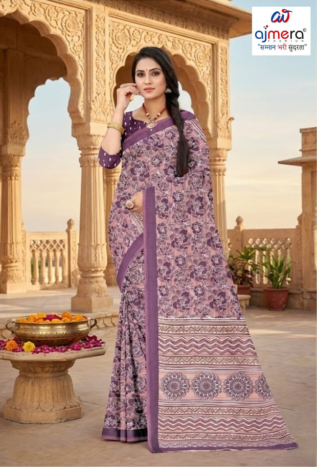 Designer Printed Saree without Blouse for Special Occasions | GLC-DIL LAGGI