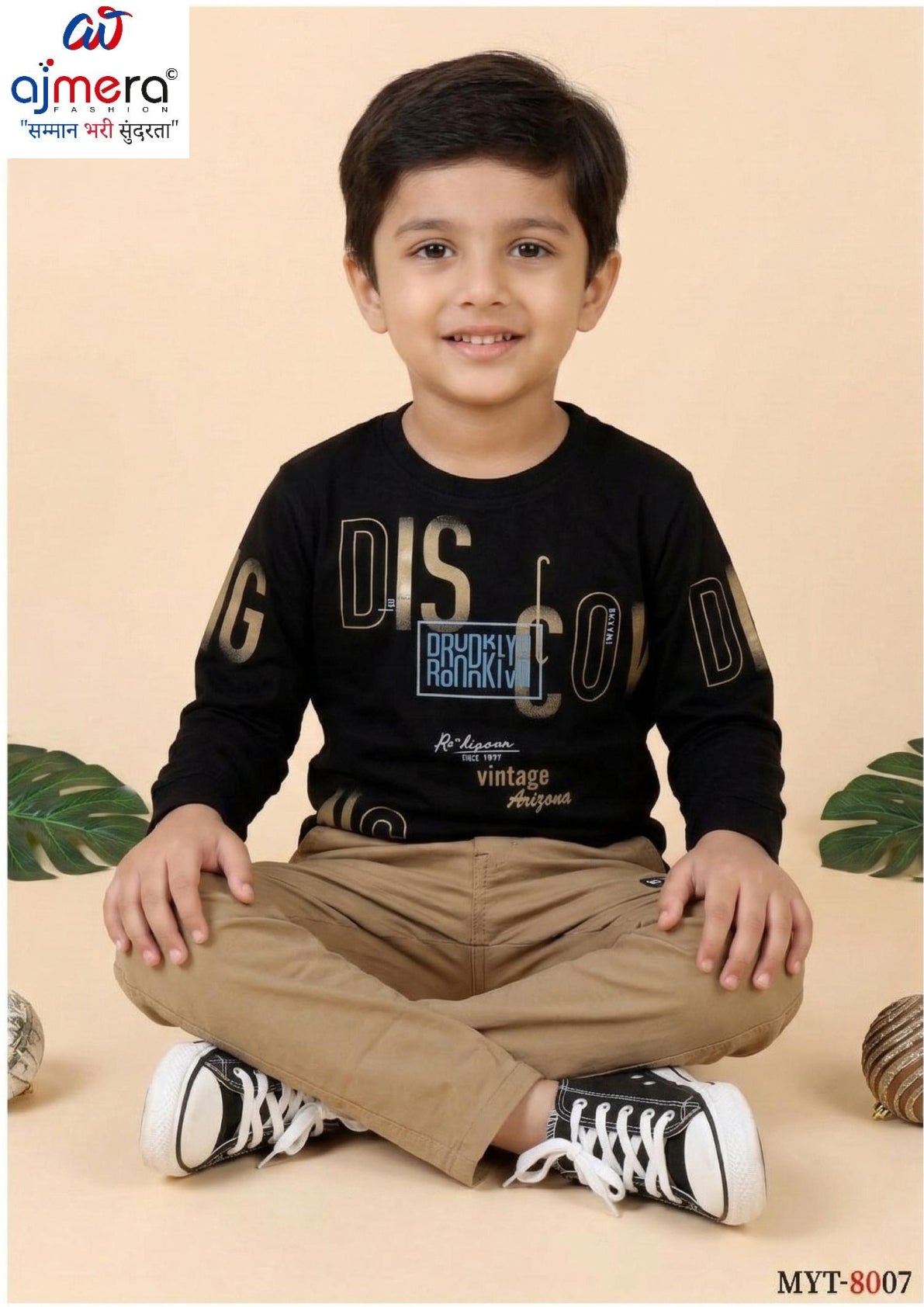 Kids T-Shirt & Pant Set Wholesale in India | MYT-8007-1