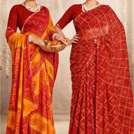Premium Printed Saree with Matching Blouse Piece for Ethnic Elegance  | SYF-MYSHA VOL-05