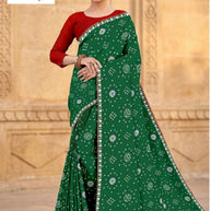 Designer Printed Saree with Blouse Piece for Special Occasions | TD-ROSE