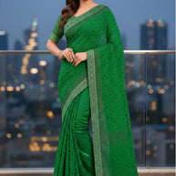 Reniyal Print Loose Saree without Blouse for Premium Ethnic and Traditional Wear | CAS-SONPARI GOLD