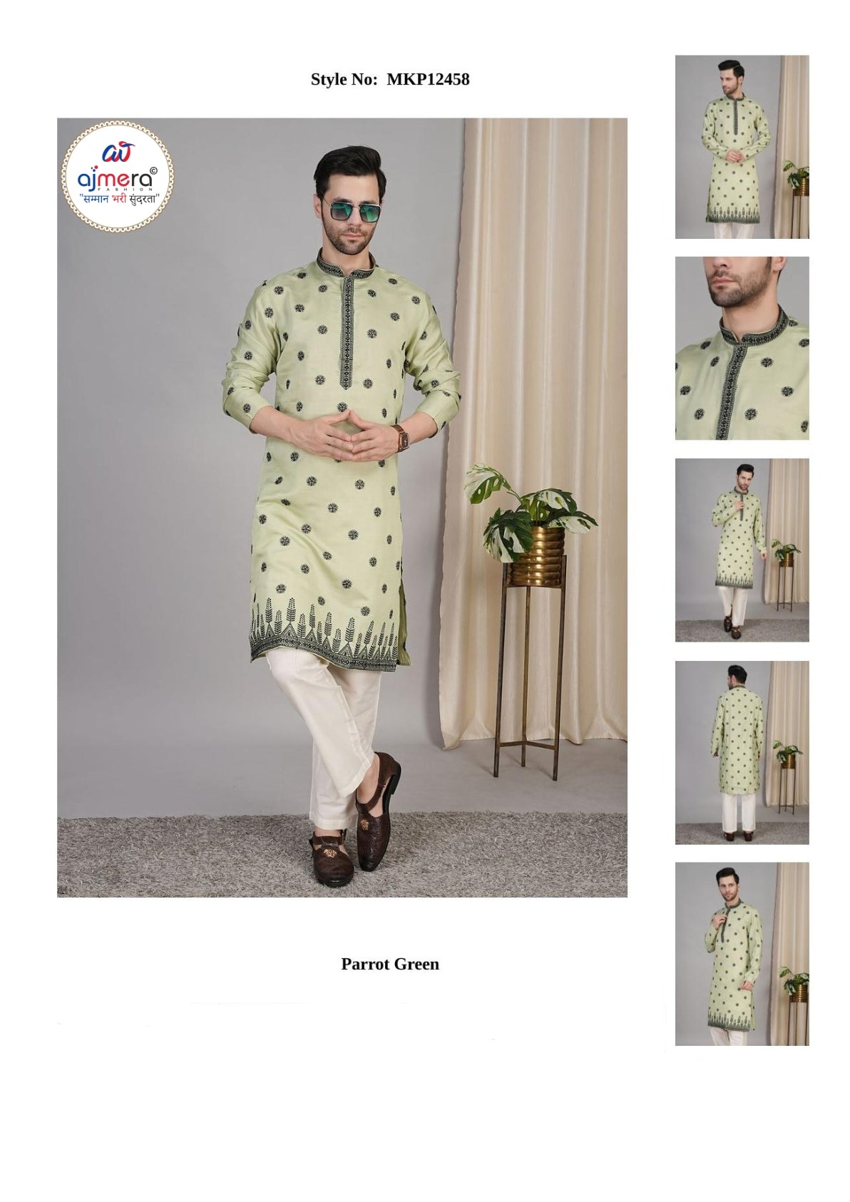 Premium Men's Kurta & Payjama for Wedding & Festive Wear | SNA-MKP12458