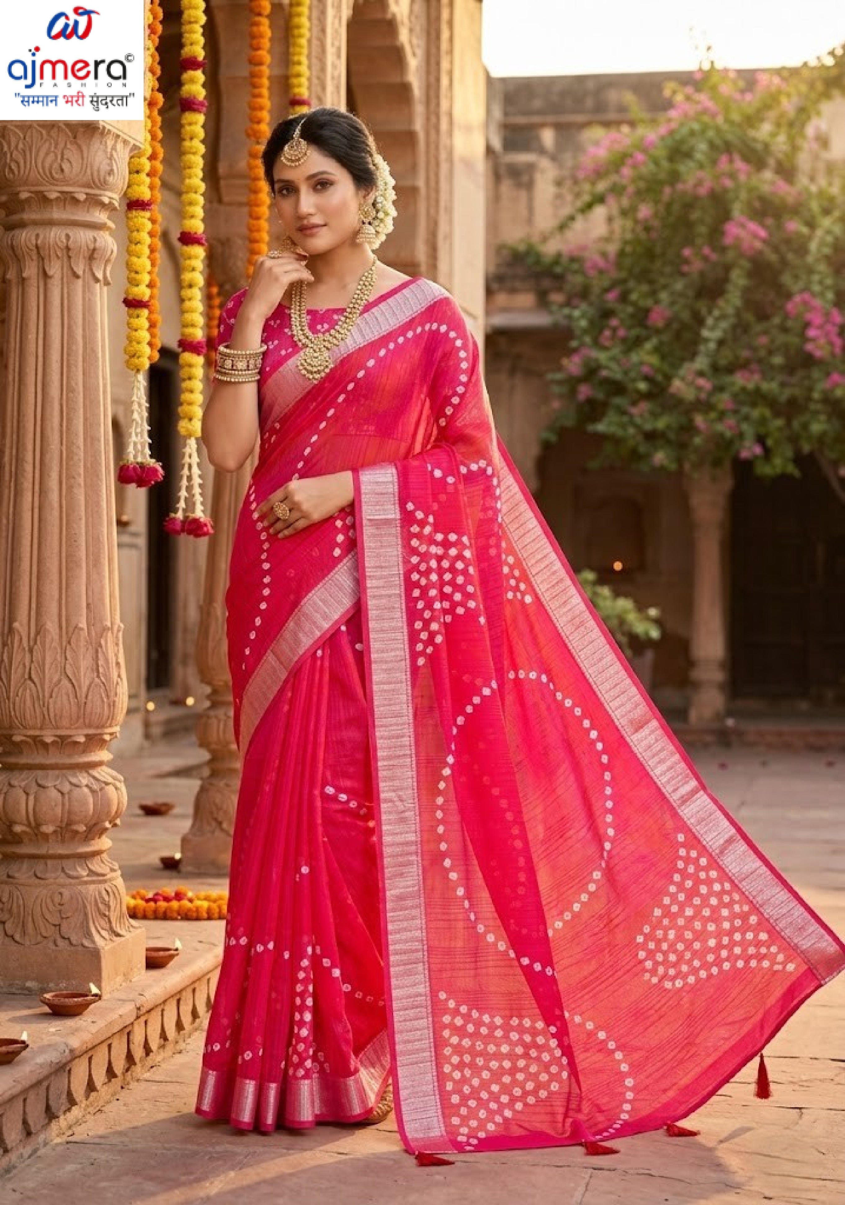 Exclusive Printed Saree with Blouse Piece for Elegant Ethnic Look  | RDD-HIMANI