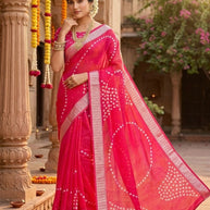 Exclusive Printed Saree with Blouse Piece for Elegant Ethnic Look  | RDD-HIMANI