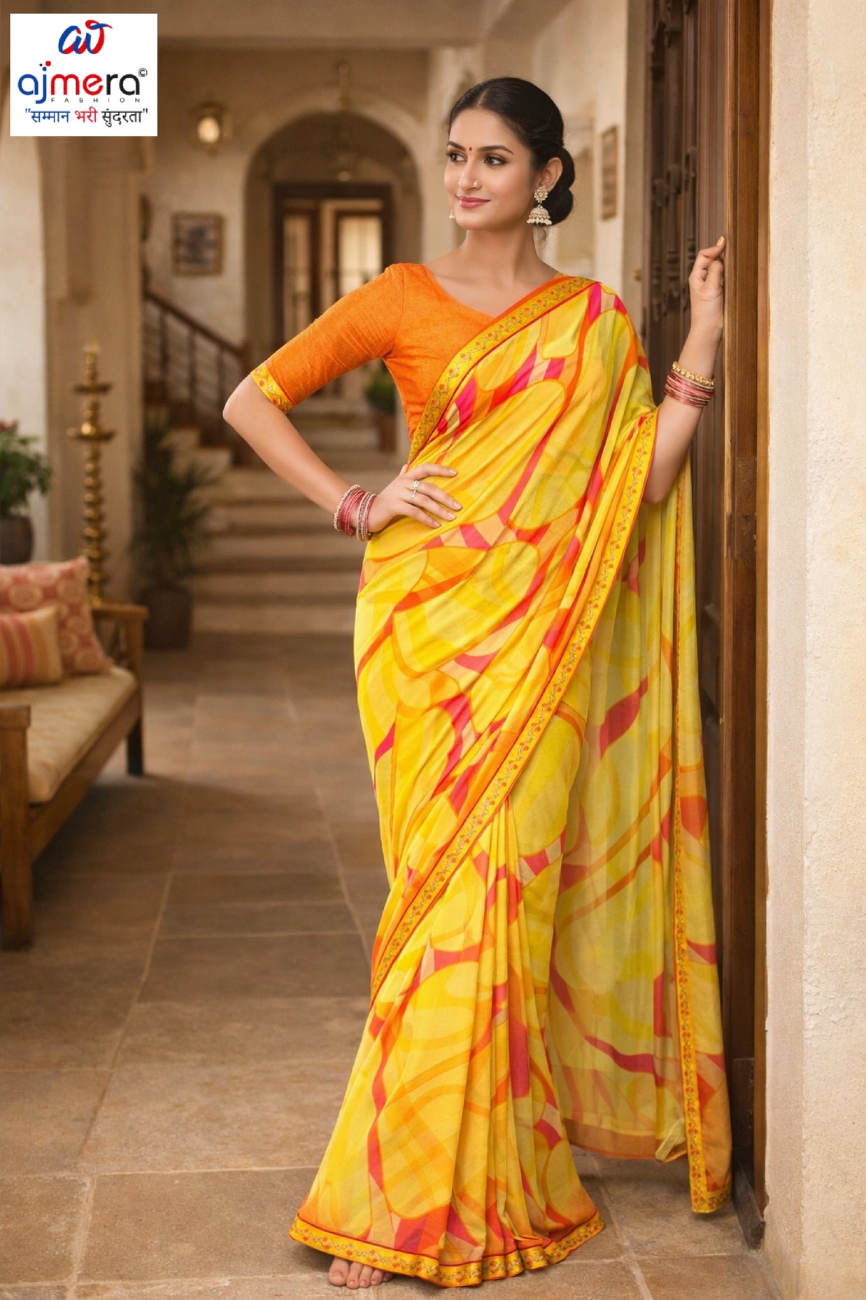 Graceful Printed Saree with Blouse Piece for Modern Ethnic Fashion  | RDD-FEMINA VOL-4