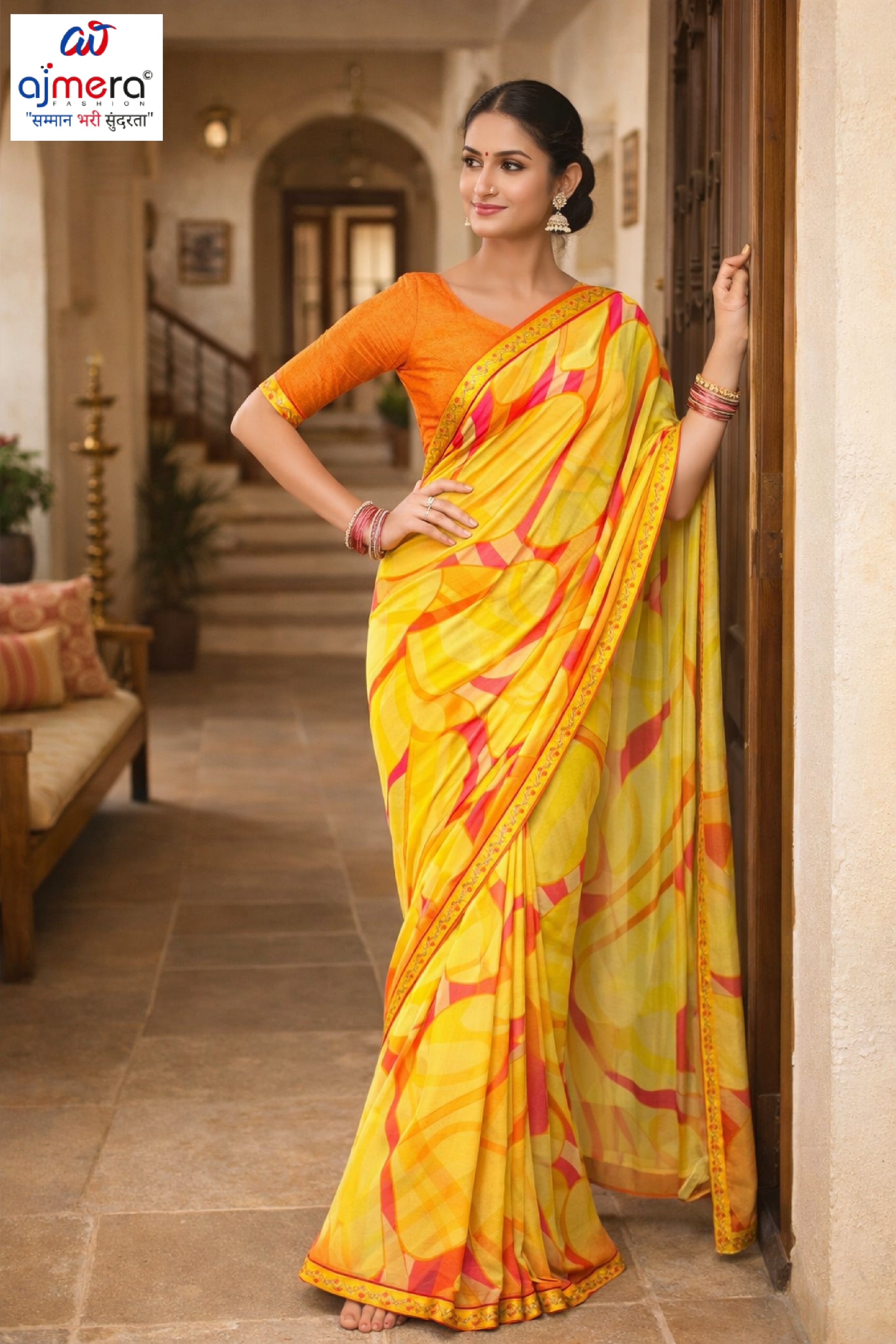 Graceful Printed Saree with Blouse Piece for Modern Ethnic Fashion  | RDD-FEMINA VOL-4