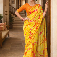 Graceful Printed Saree with Blouse Piece for Modern Ethnic Fashion  | RDD-FEMINA VOL-4
