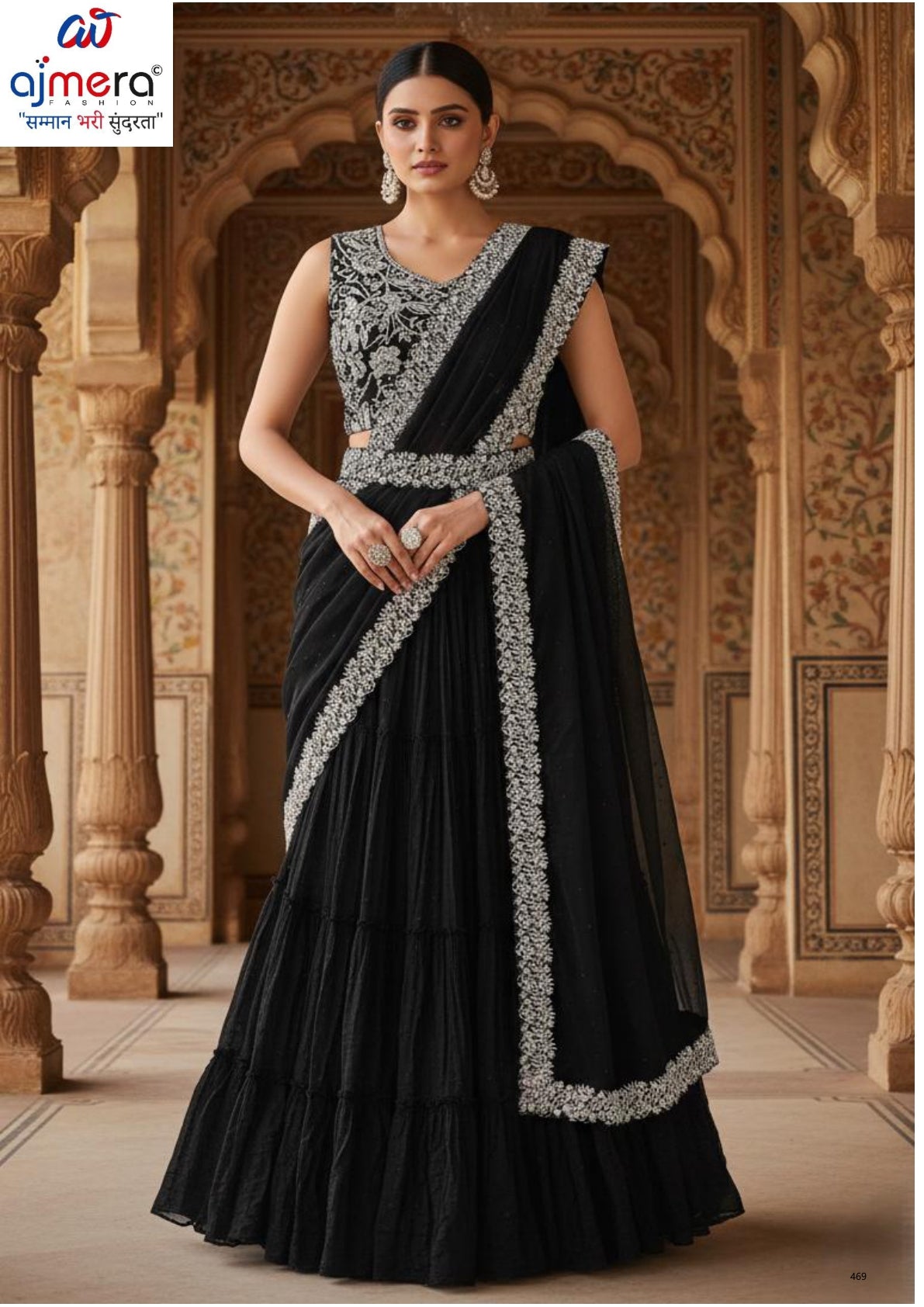 Designer Georgette Gown for Women | Gown Wholesale | PNC-9310