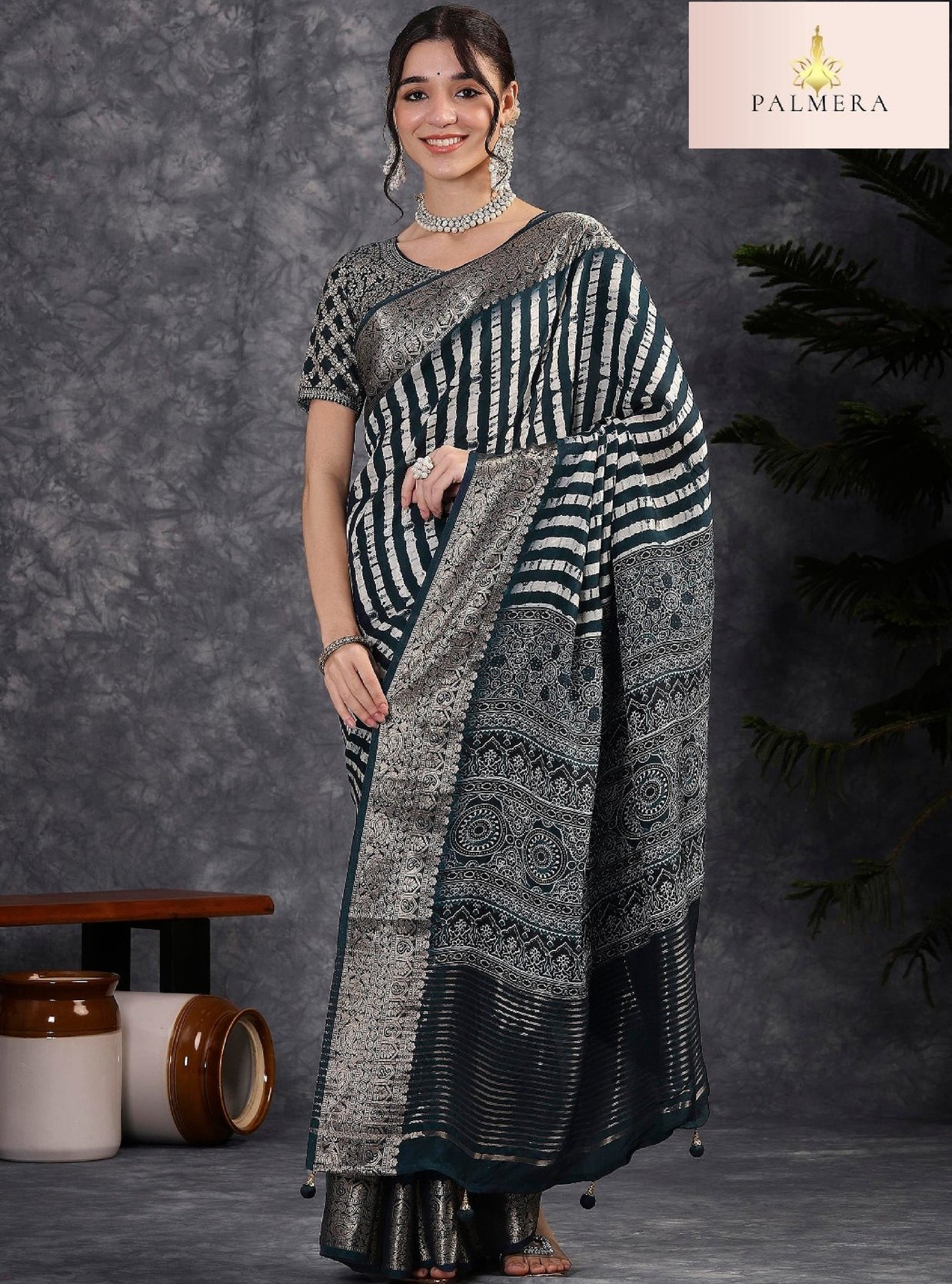 Adhira Dola Saree with Blouse for Premium Ethnic and Wedding Wear | ALL-ADHIRA-183