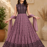 Elegant Rangoli Designer Party Wear Gown for Women | SHP-ADDA-95