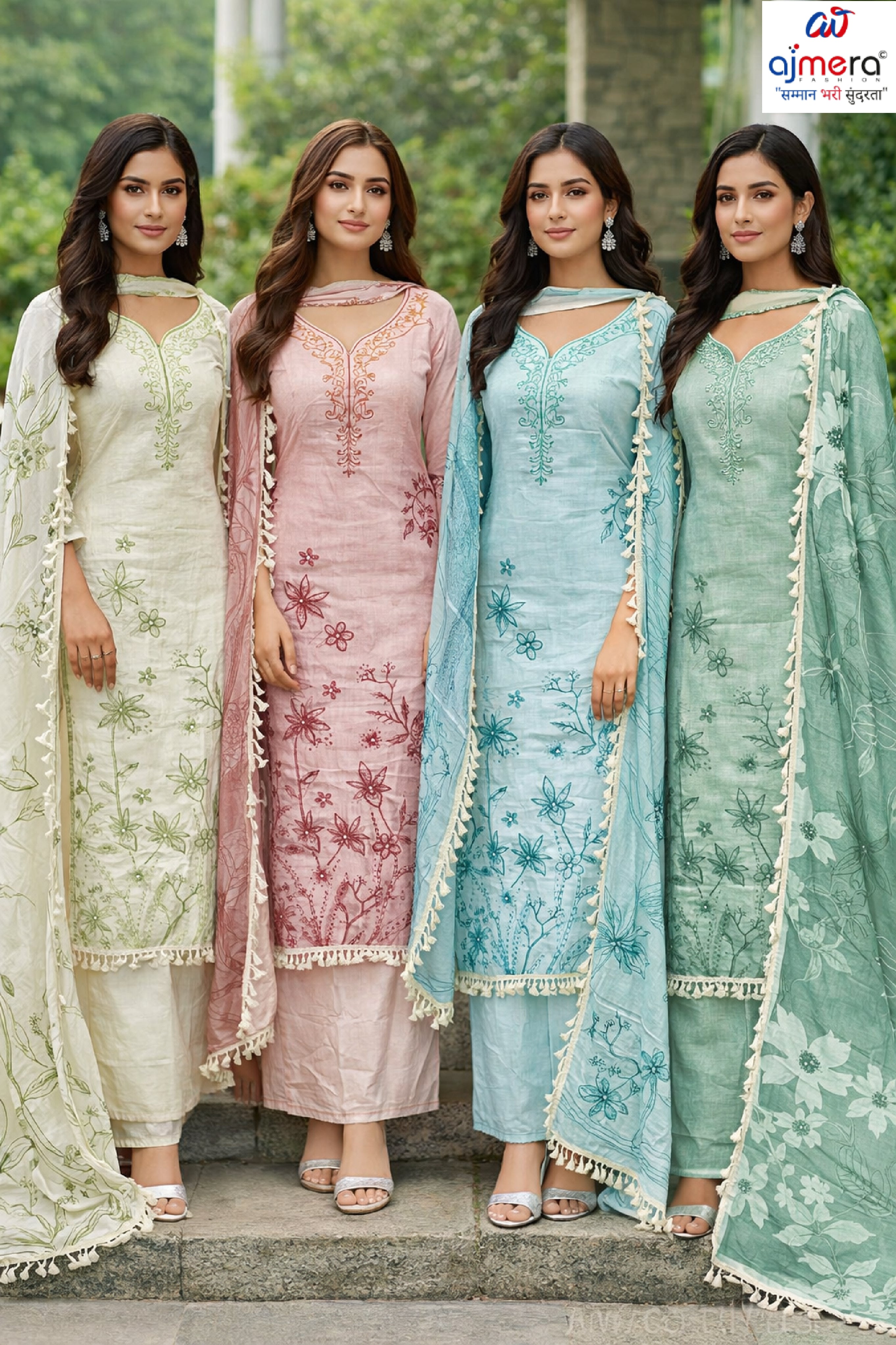 Premium Viscose Cotton Dress Material Collection | AAR-RAAGI