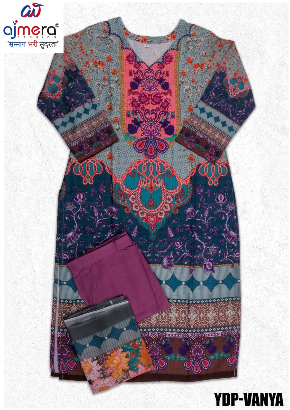 Designer Kurti Pant Dupatta Set for Women | YDP-VANYA