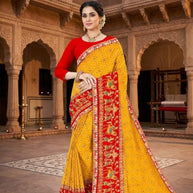 Georgette Print Loose Saree with Blouse for Premium Ethnic and Traditional Wear | TD-MITHASH