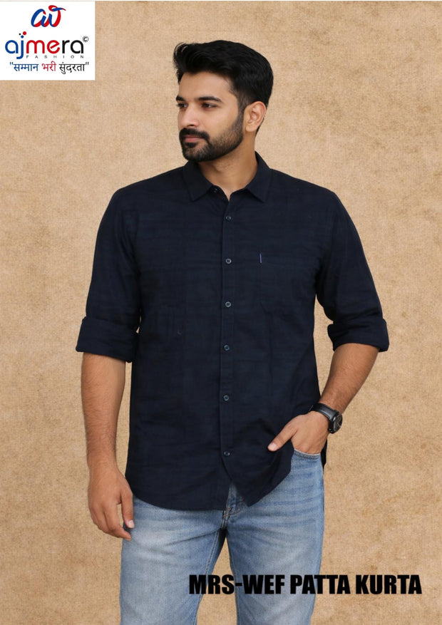 Mens Shirt Wholesale Supplier India | MRS-WEF PATTA KURTA