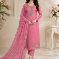 Designer Glass Organza Unstitched Suit | VAA-TENDER