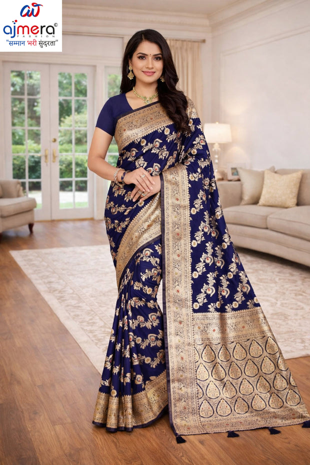 Rich Jacquard Silk Saree with Blouse Piece for Sophisticated Ethnic Style | TUL-CLEAR SILK VOL-04