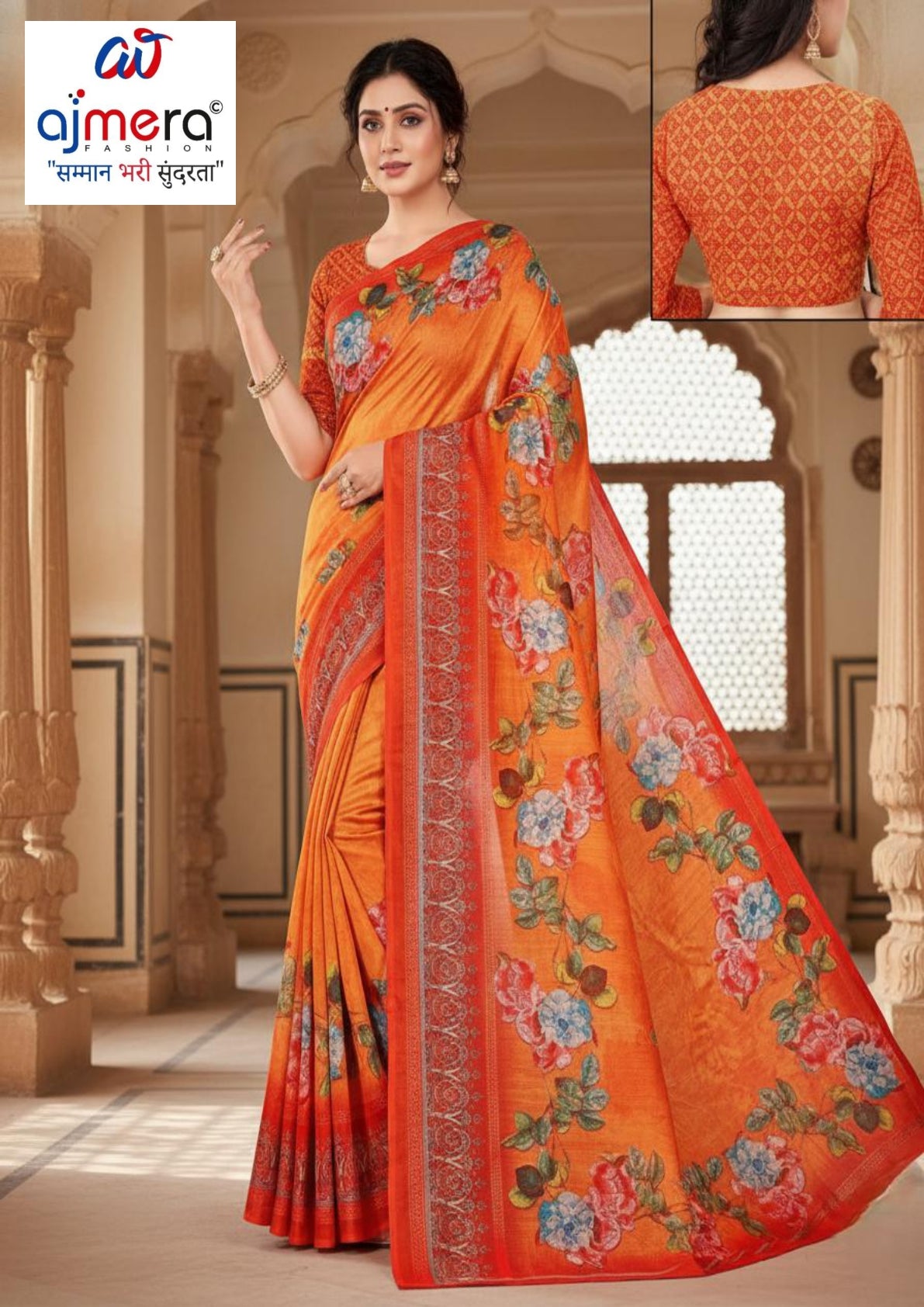 Occasion Wear Rapier Silk Matching Saree Without Blouse | APN-PRACHI