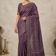 Digital Print Silk Saree with Blouse Piece for Premium Ethnic and Traditional Wear | STG-KRIYA
