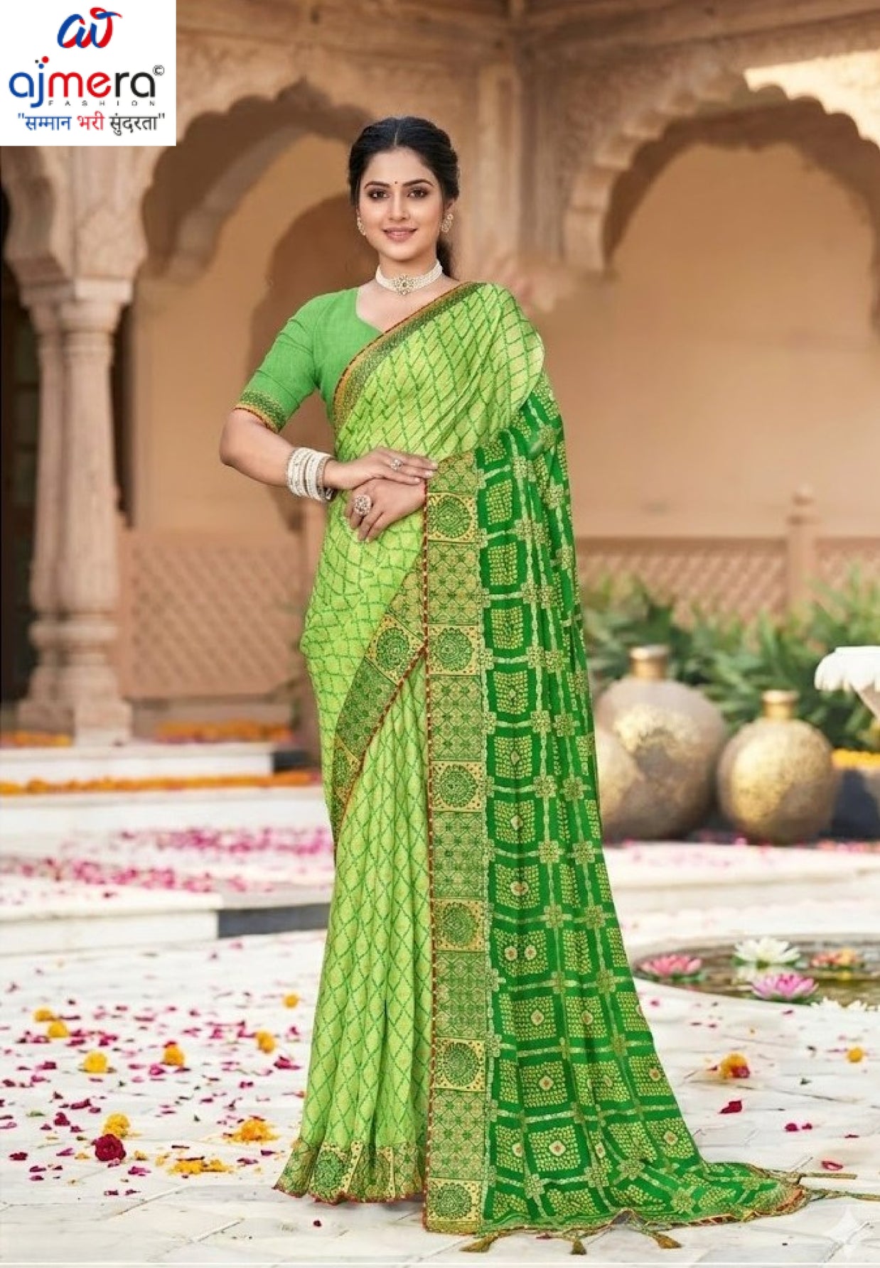 Classic Printed Saree with Blouse Piece for Timeless Traditional Style  | JS-MITWA