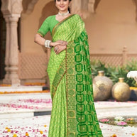 Classic Printed Saree with Blouse Piece for Timeless Traditional Style  | JS-MITWA
