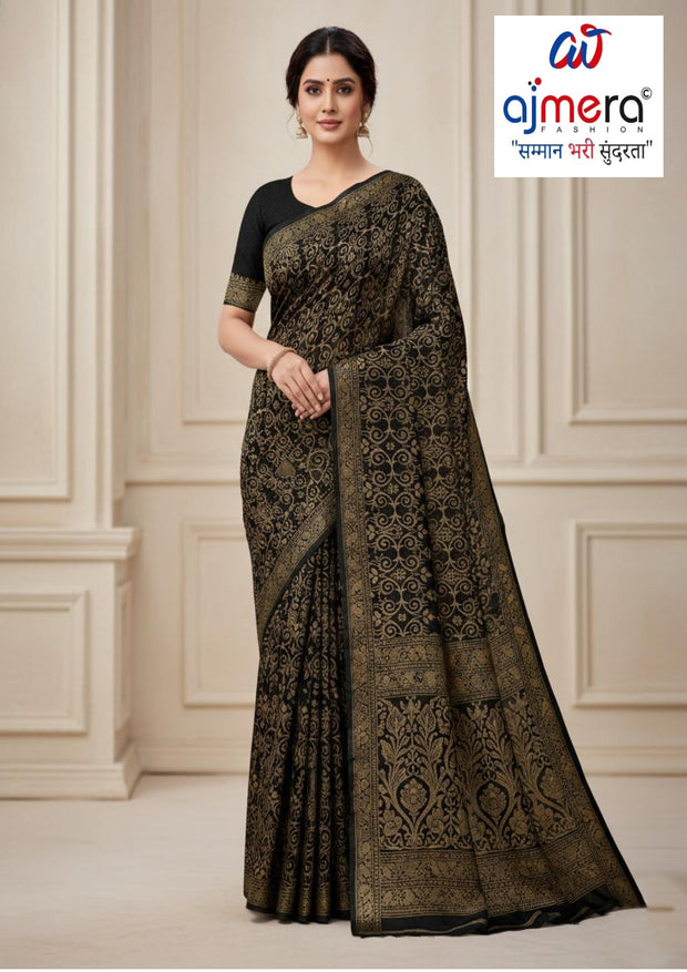 Weightless Print Loose Saree with Blouse for Premium Ethnic and Traditional Wear | MVN-PRINCE