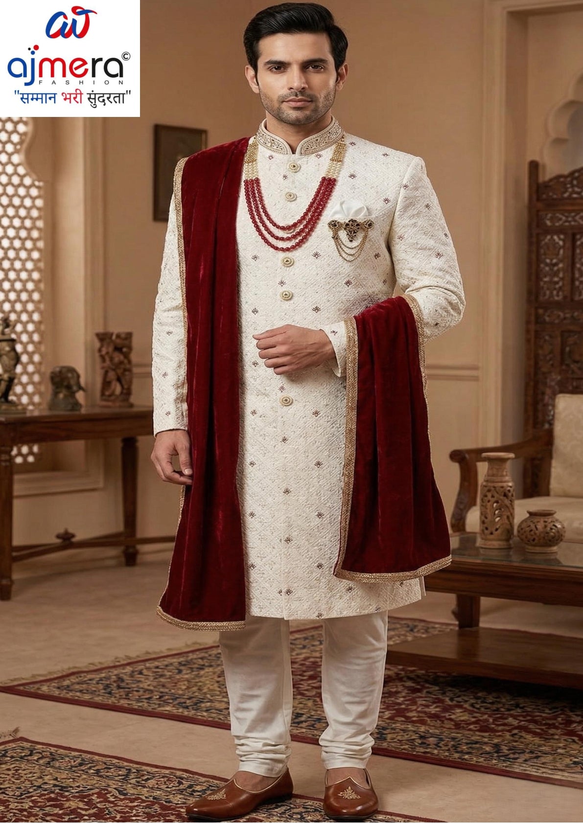 Mens Sherwani Supplier for Distributors | SNA-MSW11101
