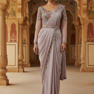 Designer Lycra Gown for Women | SDO-218384